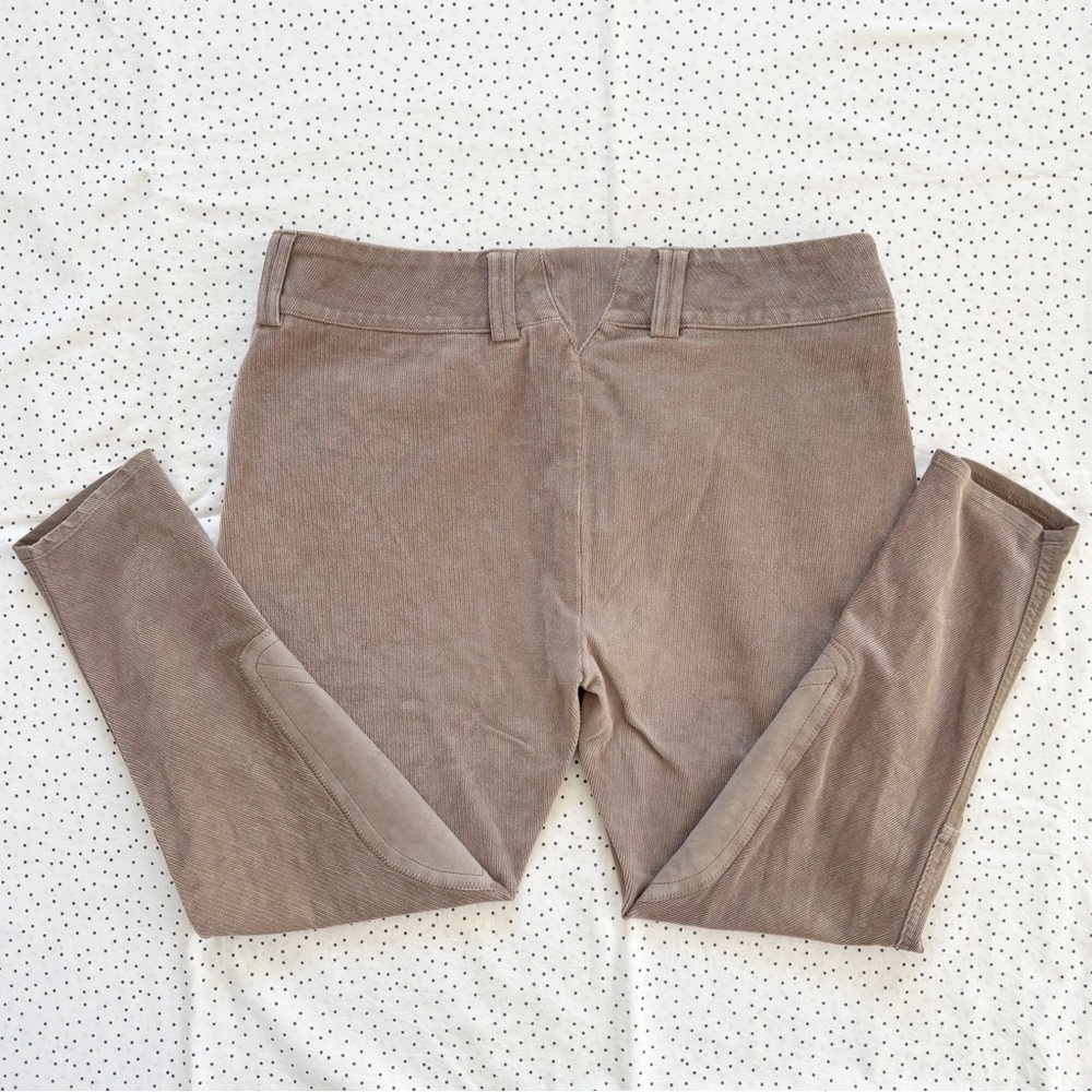 Bundle of 2 Women’s Ariat Corduroy Breeches Size 34R in Taupe Riding Equestrian - Picture 6 of 8